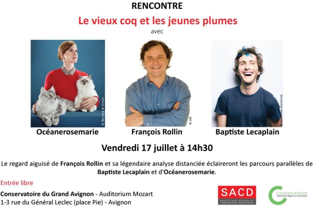 Océanerosemarie et Baptiste Lecaplain débat Avignon